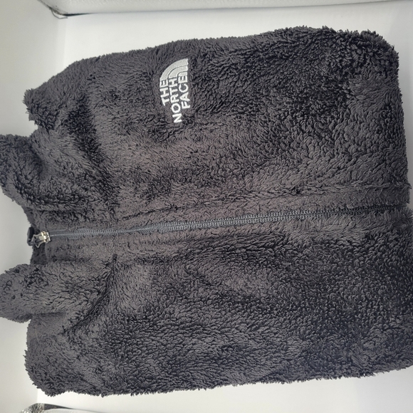 The North Face Women's Osito Fleece Jacket Large Full Zip Black Pockets Fuzzy - Picture 10 of 10